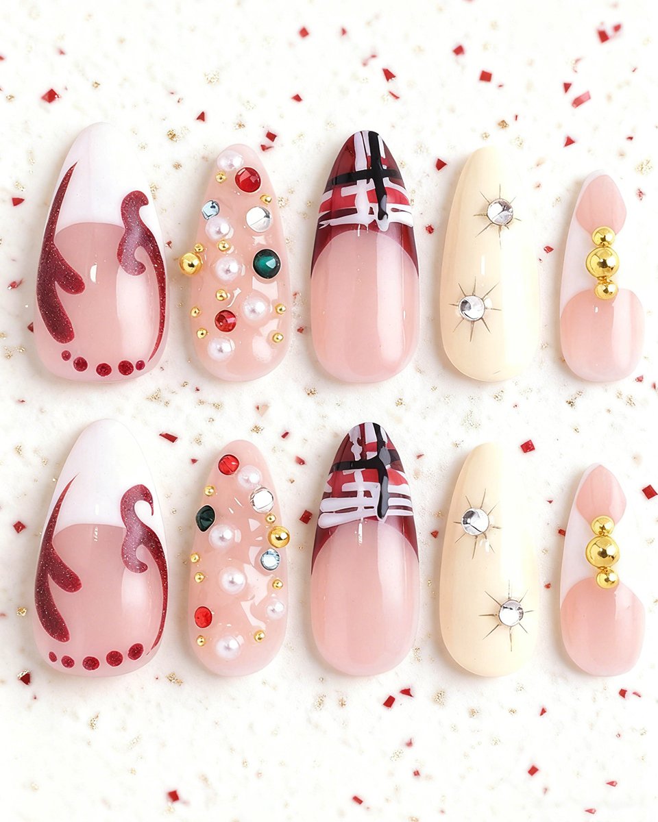 Xmas Doodle & Bling Pearls - Image 3